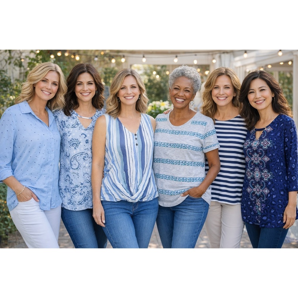 6 Career Style Blouses Women's size MEDIUM